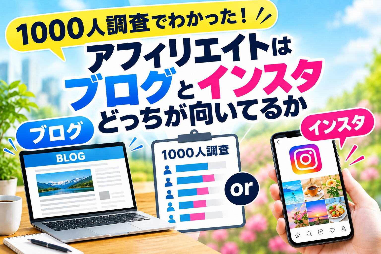ブログとSNSアフィリエイト、稼げるのはどっち？ブログ歴１０年以上の私が結論出します